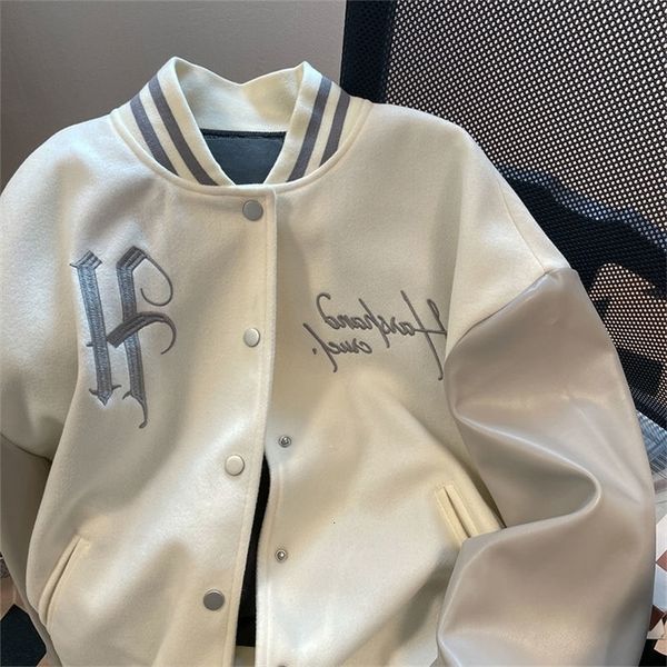 men s jackets american fried street embroidery baseball uniform men and women ruffian handsome button high sense winter lapel jacket coat 23, Black;brown
men s jackets american fried street embroidery baseball uniform men and women ruffian handsome button high sense winter lapel jacket coat 23, Black;brown