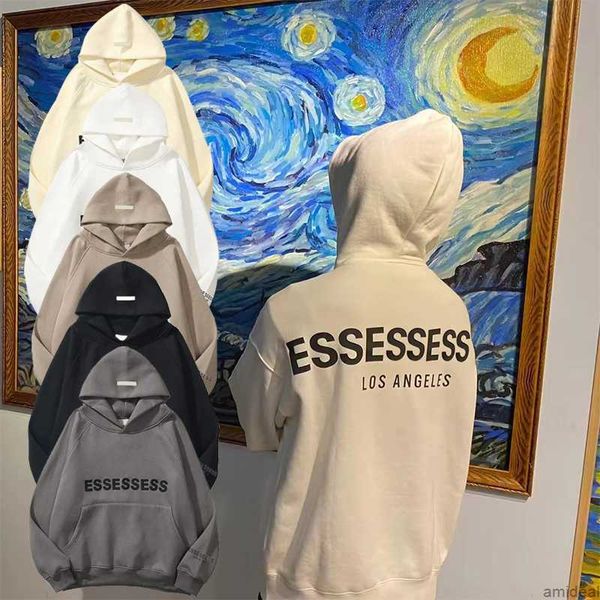 designer essent hooded hoodies sweater men's women's fashion streetwear pullover sweatshirt loose essentail hoodie couple clothing, Black
designer essent hooded hoodies sweater men's women's fashion streetwear pullover sweatshirt loose essentail hoodie couple clothing, Black
