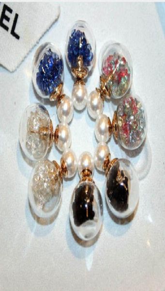 colorful rystal transparent glass ball pearl stud earrings for woman girls fashion luxury designer double sided3316856, Golden;silver
colorful rystal transparent glass ball pearl stud earrings for woman girls fashion luxury designer double sided3316856, Golden;silver