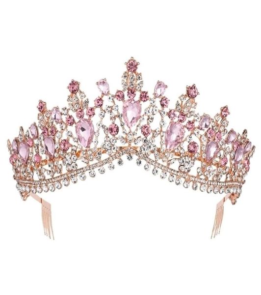 baroque rose gold pink crystal bridal tiara crown with comb pageant prom veil headband wedding hair accessories 2202264468313, Slivery;golden
baroque rose gold pink crystal bridal tiara crown with comb pageant prom veil headband wedding hair accessories 2202264468313, Slivery;golden