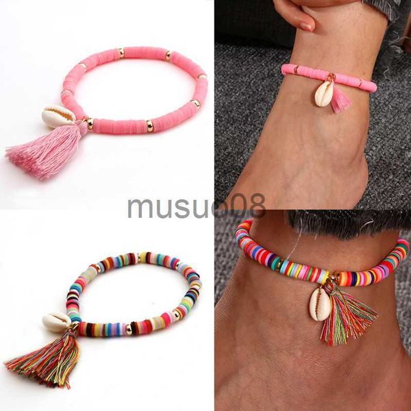 anklets boho multicolor tassel anklet bohemian jewelry for women rylic shell beaded elastic chain ankle chain leg brelet foot chain j230815, Red;blue
anklets boho multicolor tassel anklet bohemian jewelry for women rylic shell beaded elastic chain ankle chain leg brelet foot chain j230815, Red;blue