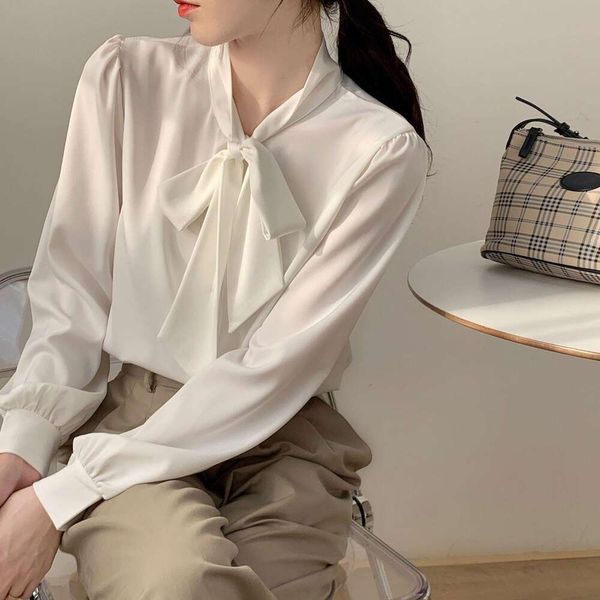 bow knot white shirt womens long sleeve spring design niche chiffon professional interview formal
bow knot white shirt womens long sleeve spring design niche chiffon professional interview formal