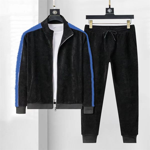 2023 designers tracksuits velvet casual fashion sportswear jogger sportswear casual sweatershirts sweatpants pullover sports suits, Gray 
2023 designers tracksuits velvet casual fashion sportswear jogger sportswear casual sweatershirts sweatpants pullover sports suits, Gray