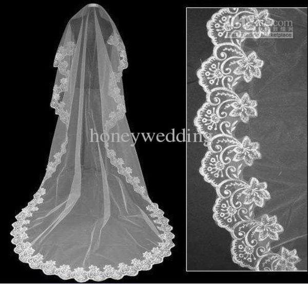 long floor length beaded lace edging white thin tulle short wedding voile long bridal veils n0017077515, Black
long floor length beaded lace edging white thin tulle short wedding voile long bridal veils n0017077515, Black