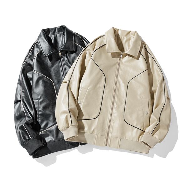 mens jackets jacket korean fashion y2k ropa jackets for men leather clothing fall winter streetwear long sleeve pu coat clothes 230815, Black;brown
mens jackets jacket korean fashion y2k ropa jackets for men leather clothing fall winter streetwear long sleeve pu coat clothes 230815, Black;brown