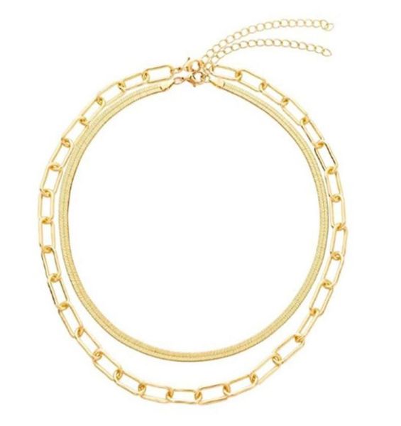 chains 18k gold plating layered necklace layering paperclip chain choker gift for women clavicle8422171, Silver
chains 18k gold plating layered necklace layering paperclip chain choker gift for women clavicle8422171, Silver