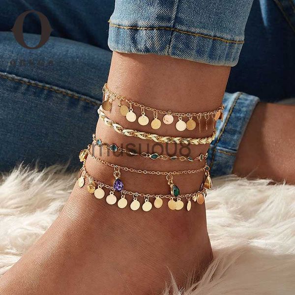 anklets obega 5 pcs/set bohemia vintage chain anklet for women gold color women ankle brelets set beh jewelry cessories j230815, Red;blue
anklets obega 5 pcs/set bohemia vintage chain anklet for women gold color women ankle brelets set beh jewelry cessories j230815, Red;blue