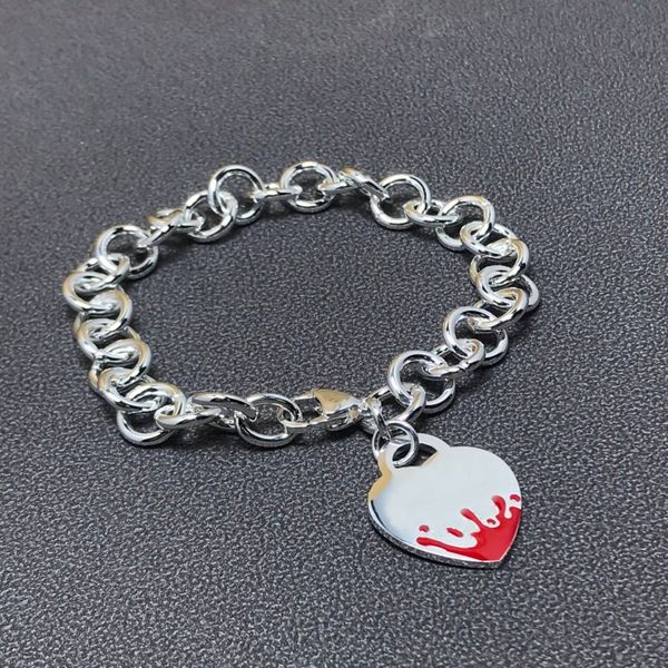 heart pendant bracelets designer women gold cuff chain love stainless steel lady jewelry valentine wedding gift, Black
heart pendant bracelets designer women gold cuff chain love stainless steel lady jewelry valentine wedding gift, Black