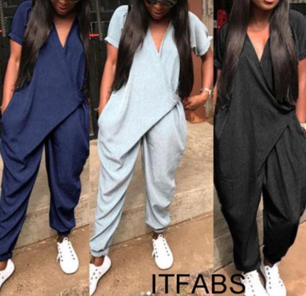 new arrival women casual loose clubwear jumpsuit short sleeve v neck ladies playsuit casual trousers for female8730508, Black;white
new arrival women casual loose clubwear jumpsuit short sleeve v neck ladies playsuit casual trousers for female8730508, Black;white