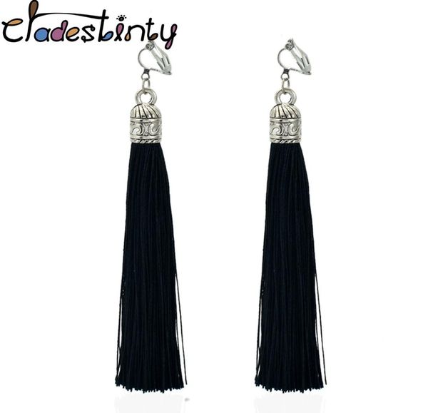 tassel clips earrings bohemia ethnic fringe long earring no hole indian jewelry non pierced ear clip cuff earings3097072, Silver
tassel clips earrings bohemia ethnic fringe long earring no hole indian jewelry non pierced ear clip cuff earings3097072, Silver