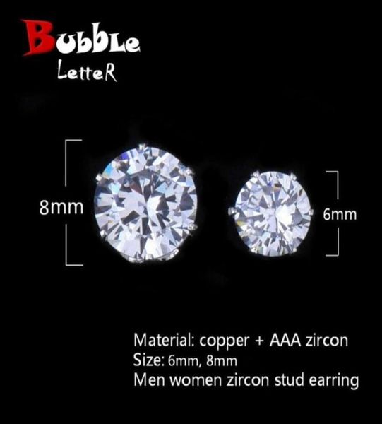6mm 8mm zircon cz round stud earrings hip hop jewelry men copper material iced bling pushback343a4337112, Golden;silver
6mm 8mm zircon cz round stud earrings hip hop jewelry men copper material iced bling pushback343a4337112, Golden;silver