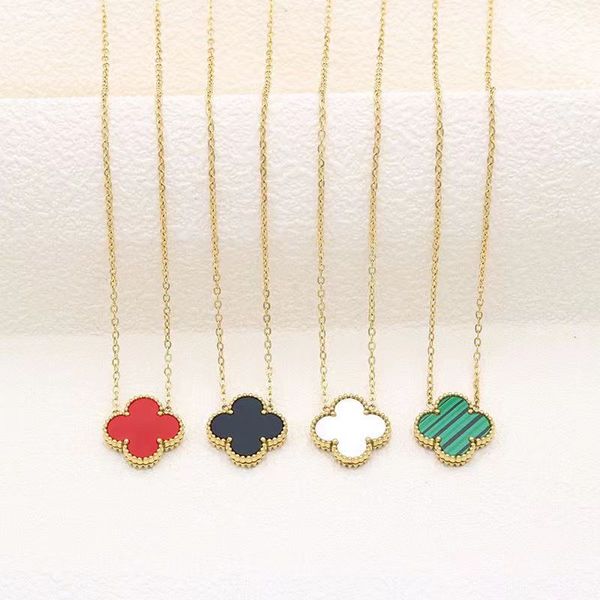 fashion classic pendant necklaces for women elegant 4/four leaf clover locket necklace highly quality choker chains designer jewelry 18k pla, Silver
fashion classic pendant necklaces for women elegant 4/four leaf clover locket necklace highly quality choker chains designer jewelry 18k pla, Silver