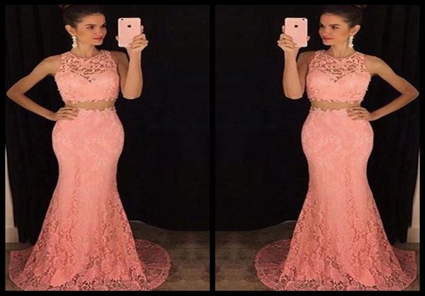 two pieces dress 2020 prom dresses long o neck mermaid full lace see through formal evening gowns party wear1380732, Black
two pieces dress 2020 prom dresses long o neck mermaid full lace see through formal evening gowns party wear1380732, Black