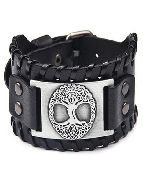charm bracelets gothic design nordic viking odin tree of life bracelet for men hand woven wide leather adjustable punk jewelry6016606, Golden;silver
charm bracelets gothic design nordic viking odin tree of life bracelet for men hand woven wide leather adjustable punk jewelry6016606, Golden;silver