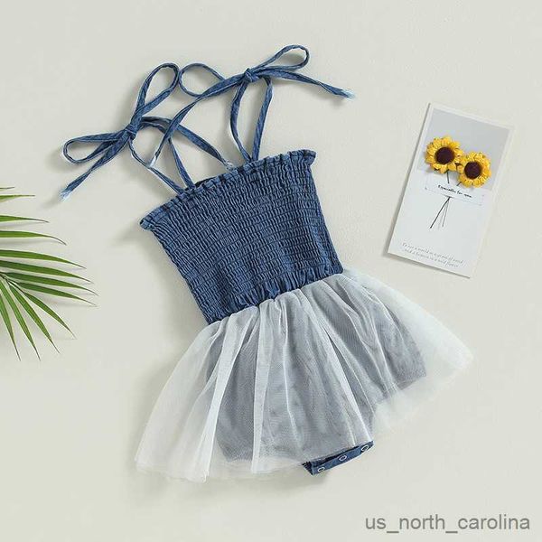 girl's dresses baby girl summer denim romper sleeveless tie shoulder solid color infant romper mesh dress newborn baby girls clothing r, Red;yellow
girl's dresses baby girl summer denim romper sleeveless tie shoulder solid color infant romper mesh dress newborn baby girls clothing r, Red;yellow