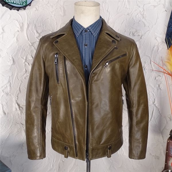 men's jackets yrbrand classic motor biker genuine leather coatmen quality slim cowhide coatgreen rider cloth 230814, Black;brown
men's jackets yrbrand classic motor biker genuine leather coatmen quality slim cowhide coatgreen rider cloth 230814, Black;brown