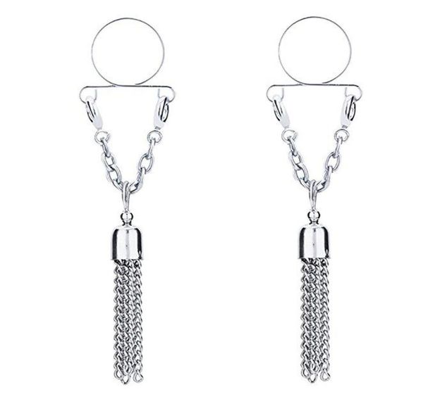 10pcs non pierced clip on nipple ring nipple jewelry fake nipple shield with tassel dangle adjustable body jewelry1416829, Silver
10pcs non pierced clip on nipple ring nipple jewelry fake nipple shield with tassel dangle adjustable body jewelry1416829, Silver