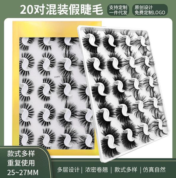 custom eyelash book 20pairs multipack lashes style 18mm length makeup 3d eyelashes set with packaging box5317360
custom eyelash book 20pairs multipack lashes style 18mm length makeup 3d eyelashes set with packaging box5317360