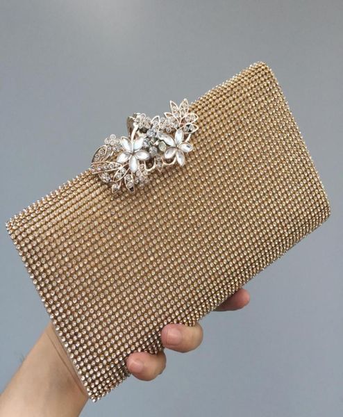 women wedding handbags bridal crystal clutch rhinestone evening bags party purse flower bag6519982, Black
women wedding handbags bridal crystal clutch rhinestone evening bags party purse flower bag6519982, Black