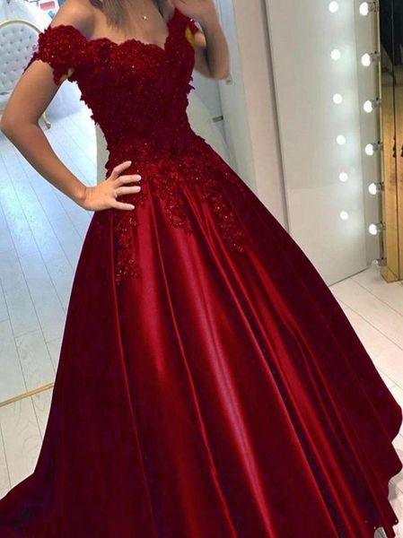 off shoulder appliques beaded satin formal prom evening dresses long ball gown quinceanera sweet 16 navy bluepurpleburgundy3633104, Red
off shoulder appliques beaded satin formal prom evening dresses long ball gown quinceanera sweet 16 navy bluepurpleburgundy3633104, Red