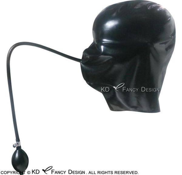 black latex hoods costume accessories with inflatable mouth ball rubber masks and tubes hand pump plus size 00494745245, Silver
black latex hoods costume accessories with inflatable mouth ball rubber masks and tubes hand pump plus size 00494745245, Silver