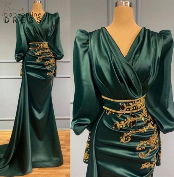 vintage dark green mermaid evening dresses arabic african gold beads appliques pleats v neck long satin party occasion gowns prom 2235110, Black;red
vintage dark green mermaid evening dresses arabic african gold beads appliques pleats v neck long satin party occasion gowns prom 2235110, Black;red