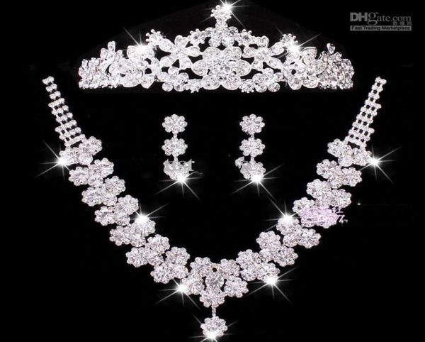 charming bridal jewelry sets wedding accessories three pieces handmade crystal rhinestone shiny bridal tiaras necklace earrings ch5941047, White
charming bridal jewelry sets wedding accessories three pieces handmade crystal rhinestone shiny bridal tiaras necklace earrings ch5941047, White