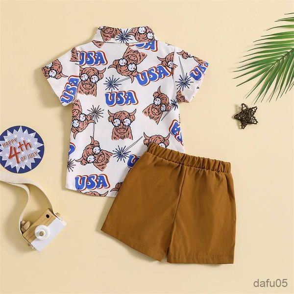 clothing sets kids infant baby boys summer outfits bull head print short sleeve button shirt and elastic shorts clothing set 1-5t r230815, White
clothing sets kids infant baby boys summer outfits bull head print short sleeve button shirt and elastic shorts clothing set 1-5t r230815, White