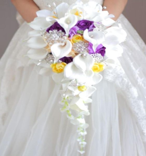 2018 highend custom white calla purple rose hydrangea diy pearl crystal brooch dripping bridal bouquet5497004
2018 highend custom white calla purple rose hydrangea diy pearl crystal brooch dripping bridal bouquet5497004