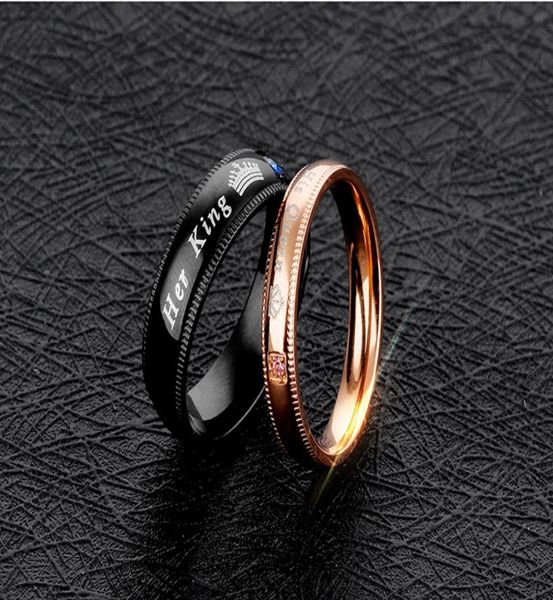 her king his queen couple ring titanium steel personality band engraved romantic ring men women engagement wedding trendy jewelry9573399, Silver
her king his queen couple ring titanium steel personality band engraved romantic ring men women engagement wedding trendy jewelry9573399, Silver