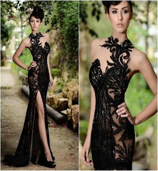 2021 elegant beading split evening dresses rami salamoun appliqued high neck mermaid sequins long prom dress real images for3407740, Black
2021 elegant beading split evening dresses rami salamoun appliqued high neck mermaid sequins long prom dress real images for3407740, Black