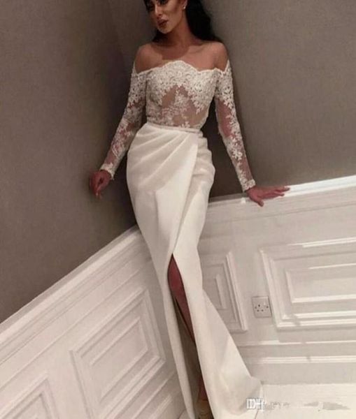 saudi arabic lace evening dresses off the shoulder long sleeve see through evening gowns appliqued dubai kaftan dress split party 9366489, Black;red
saudi arabic lace evening dresses off the shoulder long sleeve see through evening gowns appliqued dubai kaftan dress split party 9366489, Black;red