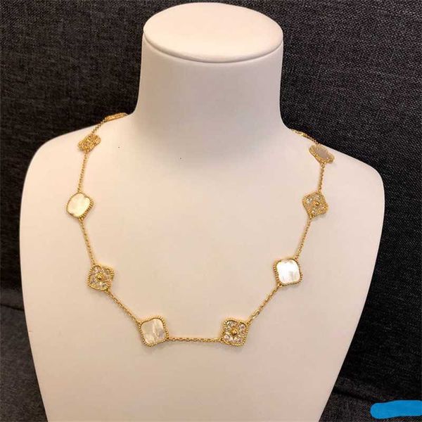10 necklace fashion clover necklace charm 18k rose gold silver plated pendant for women girl valentine's engagement designer jewelry{ca
10 necklace fashion clover necklace charm 18k rose gold silver plated pendant for women girl valentine's engagement designer jewelry{ca