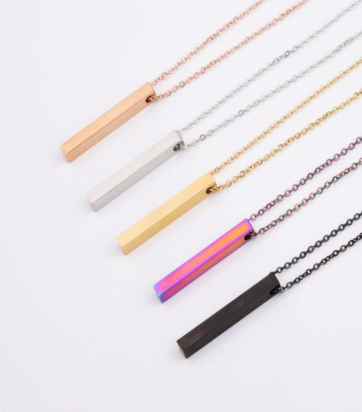 5 colors polished stainless steel blank bar necklaces geometric square vertical long bar pendant necklace pendants diy customize j8427475, Silver
5 colors polished stainless steel blank bar necklaces geometric square vertical long bar pendant necklace pendants diy customize j8427475, Silver