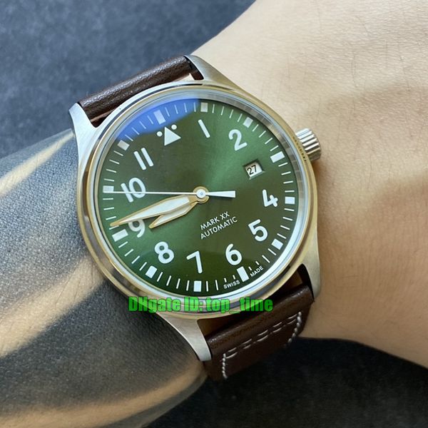 21 styles luxury watches 328205 pilot mark xvii 40mm stainless steel automatic mechanical mens watch green dial leather strap gents wristwat, Slivery;brown
21 styles luxury watches 328205 pilot mark xvii 40mm stainless steel automatic mechanical mens watch green dial leather strap gents wristwat, Slivery;brown
