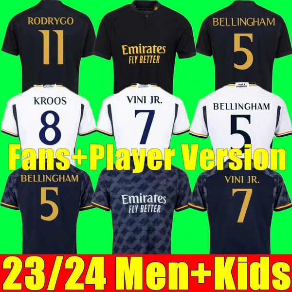 23 24 fans player version soccer jerseys benzema rodrgo bellingham joselu 2023 2024 vini jr football shirt real madrids camiseta de futbol m, Black;yellow
23 24 fans player version soccer jerseys benzema rodrgo bellingham joselu 2023 2024 vini jr football shirt real madrids camiseta de futbol m, Black;yellow