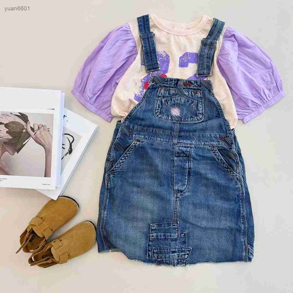 luxury kids designer clothes baby sets girls dress size 100-160 cm 2pcs bubble sleeve patchwork t-shirt and denim strap skirt july26, White
luxury kids designer clothes baby sets girls dress size 100-160 cm 2pcs bubble sleeve patchwork t-shirt and denim strap skirt july26, White