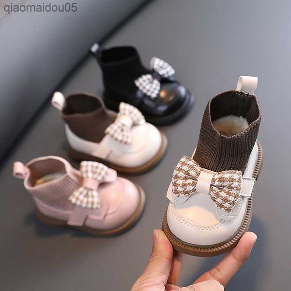 sneakers winter baby socks boots stubby bow elegant and cute children's casual knitted short boots preschool girls patent leather shoes, Black;red
sneakers winter baby socks boots stubby bow elegant and cute children's casual knitted short boots preschool girls patent leather shoes, Black;red