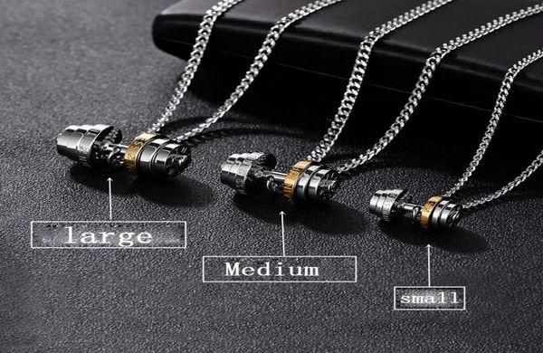 barbell steel color stainless steel necklace mens couple pendants fitness sport man fitness accesories jewelry on the neck pride6278323, Silver
barbell steel color stainless steel necklace mens couple pendants fitness sport man fitness accesories jewelry on the neck pride6278323, Silver