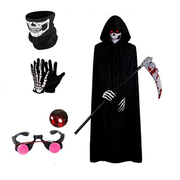 special occasions children s ghost halloween role play costume with red skull cape and scythe creepy mask 230814, Blue
special occasions children s ghost halloween role play costume with red skull cape and scythe creepy mask 230814, Blue