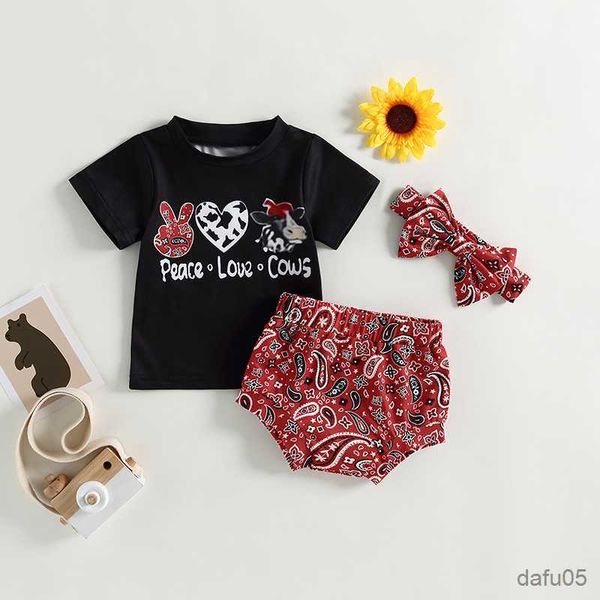 clothing sets 3pcs infant baby girls summer clothes sets outfits letter cow head print short sleeve t-shirt elastic shorts headband r230815, White
clothing sets 3pcs infant baby girls summer clothes sets outfits letter cow head print short sleeve t-shirt elastic shorts headband r230815, White