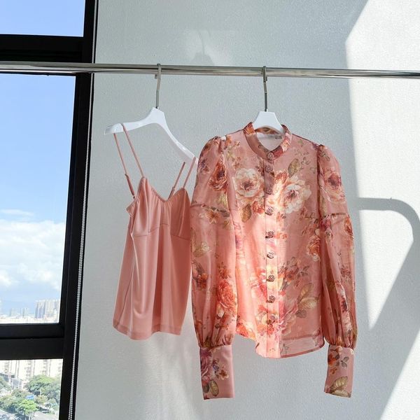 women's blouses & shirts australian designer 2023 early autumn new light pink flower print top, White
women's blouses & shirts australian designer 2023 early autumn new light pink flower print top, White