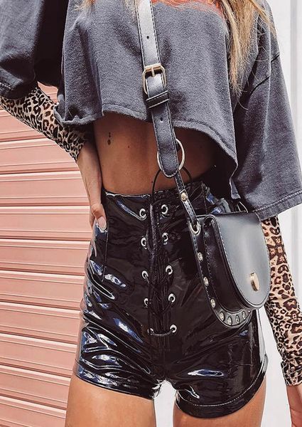 bright pu leather bodycon shorts women high waist pants fashion party streetwear front lace up shorts slim short trousers4455243, White;black
bright pu leather bodycon shorts women high waist pants fashion party streetwear front lace up shorts slim short trousers4455243, White;black