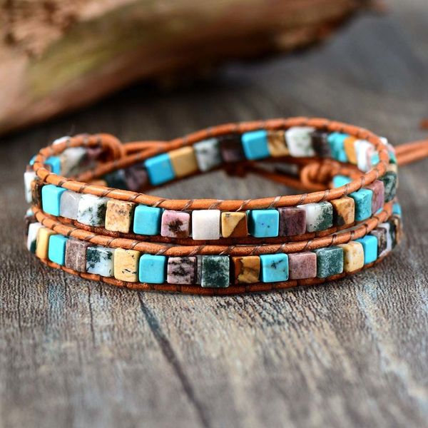 charm bracelets women leather bracelets high end mix natural stones 2 strands wrap bracelets vintage weaving bead bracelet drop 230814, Golden;silver
charm bracelets women leather bracelets high end mix natural stones 2 strands wrap bracelets vintage weaving bead bracelet drop 230814, Golden;silver