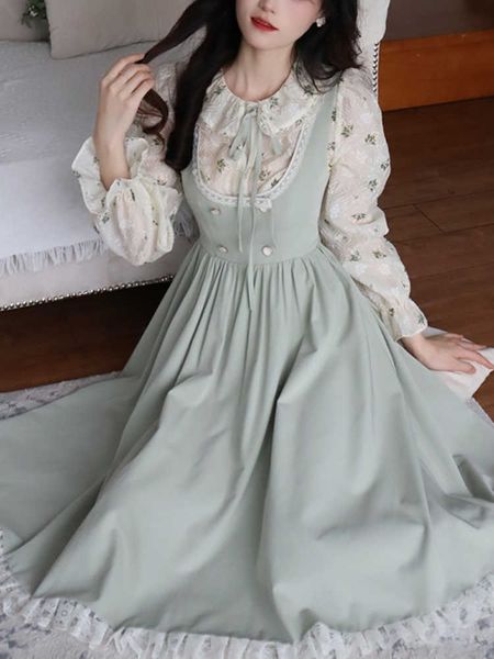 green french vintage dres lace elegant evening party midi dresses ladies retro korean style sweet kawaii fairy dress 230808, White;black
green french vintage dres lace elegant evening party midi dresses ladies retro korean style sweet kawaii fairy dress 230808, White;black