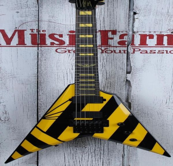custom shop parallaxe v2fr michael sweet usa flying v black yellow stripe electric guitar floyd rose tremolo tailpiece yellow inl6603317
custom shop parallaxe v2fr michael sweet usa flying v black yellow stripe electric guitar floyd rose tremolo tailpiece yellow inl6603317