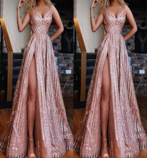 sparkly rose gold south african prom bridesmaid dresses with straps a line high split ruched evening formal pageant dress2228207, Black
sparkly rose gold south african prom bridesmaid dresses with straps a line high split ruched evening formal pageant dress2228207, Black