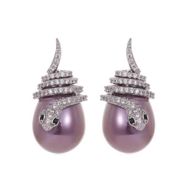 luxury cz diamond pearl snake stud earrings women wedding party unique animal personality water drop ear rings female ear jewellry for girls, Golden;silver
luxury cz diamond pearl snake stud earrings women wedding party unique animal personality water drop ear rings female ear jewellry for girls, Golden;silver