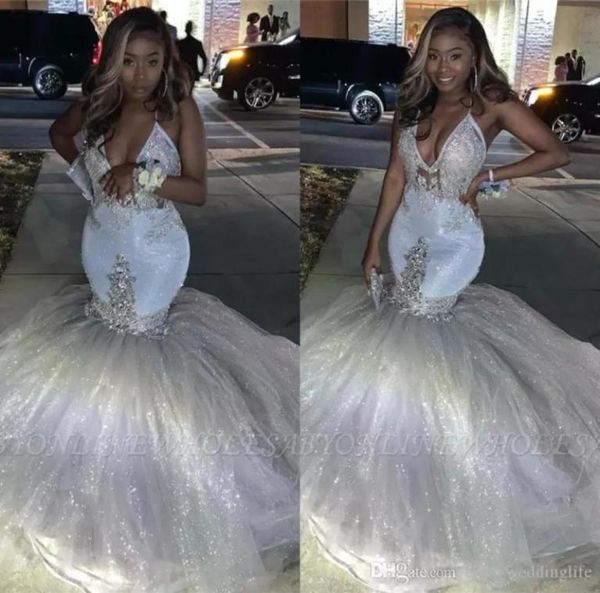 glitter silver v neck mermaid prom dresses spaghetti sleeveless african long puffy formal evening gowns graduation party dres8306154, Black
glitter silver v neck mermaid prom dresses spaghetti sleeveless african long puffy formal evening gowns graduation party dres8306154, Black