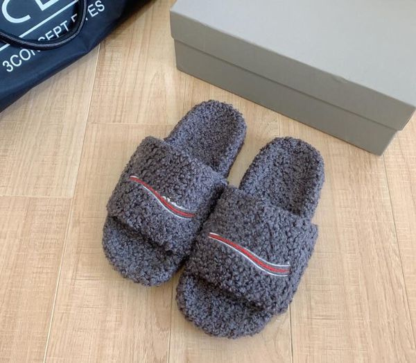 brand women winter slipper warm shoes furry faux shearling slides comfort fur wool plush woman slides 35-44eu with box, Black
brand women winter slipper warm shoes furry faux shearling slides comfort fur wool plush woman slides 35-44eu with box, Black